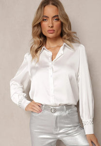 BLUSA BLANCA CON DETALLES EN PEDRERIA