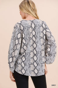 BLUSA ANIMAL PRINT PITÓN