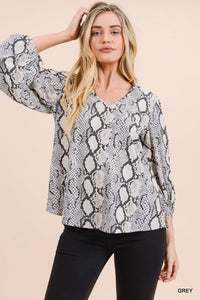 BLUSA ANIMAL PRINT PITÓN