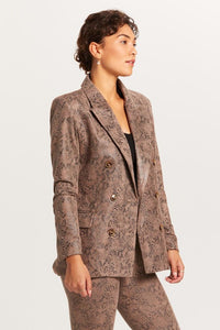 CHAQUETA DE BOTONES ANIMAL PRINT