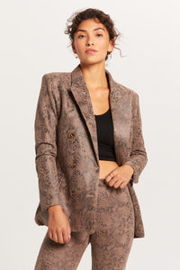 CHAQUETA DE BOTONES ANIMAL PRINT