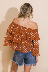 BLUSA OFF SHOULDER EN CAPAS